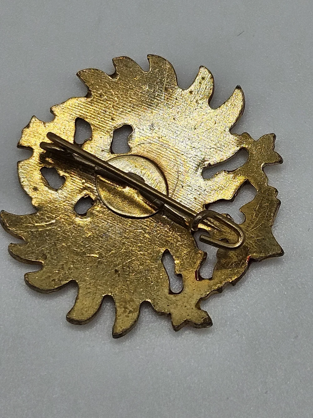 VINTAGE WWI Austria Hungary Empire Eagle of Tirol Tyrol Enamel Cap Badge Pin VTG